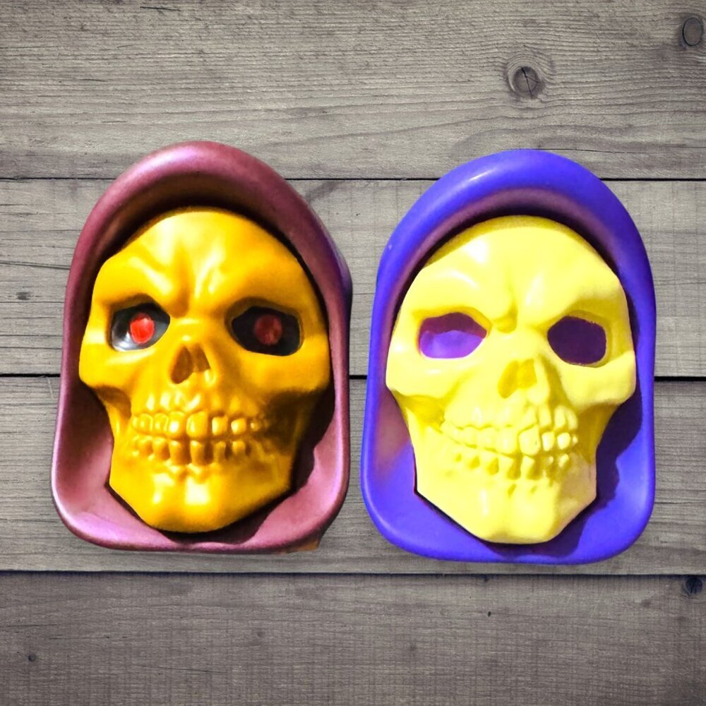 Skeletor Masters Of The Universe Mega Construx (2) Skulls He-Man Jet Sled Set